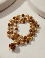 Divye 5 Mukhi Rudraksha Mala with Powerful 7 Mukhi Rudraksha Pendant