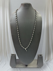 Rudra Divine Karungali Malai Silver Cap Plated Necklace | Original Black Ebony Wood Mala |Mala for Men & Women (54 Beads)