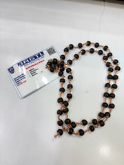 Rudra divine Karungali Malai/Ebony Wood Copper Original 8mm | Karungali Malai polished Copper 8mm 54 beads /1 Piece For Unisex Adult