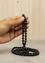 RUDRADIVINE Original Karungali Mala | Natural Ebony Wood Beads Mala for Puja, Meditation & Spiritual Protection