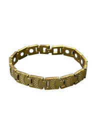 Rudra Divine Bio Magnetic Therapy Double Ton Double Line Magnets Titanium Energy Health Metal Bracelet For Men & women