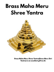 Brass meru Shree Yantra. 3D Maha Meru Shri Yantra for Pooja, Vastu & Prosperity