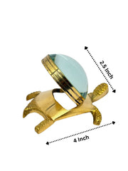 Rudradivine Tortoise with Shree Yantra – Shri Kuber Yantra for Pooja, Prosperity & Home