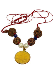 RudraDivine Natural Saraswati Rudraksha Kawach (3,4 & 6 Mukhi Rudraksh)