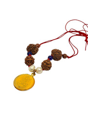 RudraDivine Natural Saraswati Rudraksha Kawach (3,4 & 6 Mukhi Rudraksh)