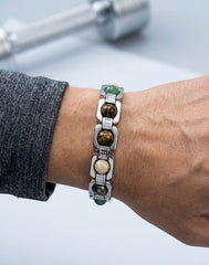 Original Certified Dhanyog Bracelet Set | Money Magnet Crystal Jewelry | Wealth Prosperity & Good Luck Healing Crystal Bracelet for Men Women