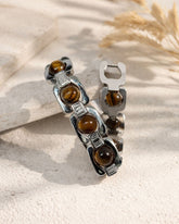 Certified 8mm Tiger Eye Bracelet – Natural Healing Crystal Bracelet for Men & Women