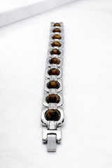 Certified 8mm Tiger Eye Bracelet – Natural Healing Crystal Bracelet for Men & Women