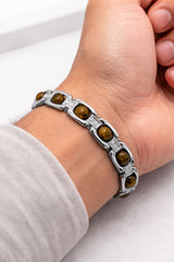 Certified 8mm Tiger Eye Bracelet – Natural Healing Crystal Bracelet for Men & Women