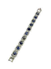 Lapis Lazuli Bracelet for Men & Women | Natural Blue Stone Beaded Bracelet | Adjustable Healing Crystal Bracelet | Unisex Fashion Jewelry