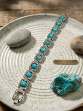 Natural Turquoise Bracelet (8mm) Original Feroza Stone | Throat Chakra, Communication & Good Luck Blue Healing Crystal Bracelet | Unisex Beaded Jewelry