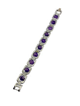 Stylish Amethyst Bracelet for Men & Women | Natural Purple Crystal Beaded Bracelet