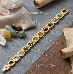 Premium Golden Multi-Stone Dhanyog Bracelet