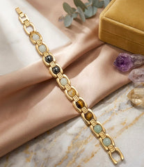 Premium Golden Multi-Stone Dhanyog Bracelet