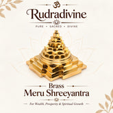 Brass meru Shree Yantra. 3D Maha Meru Shri Yantra for Pooja, Vastu & Prosperity