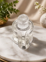 Sphatik Shivling (4 cm) with Jaladhari – Premium Crystal Shiva Lingam for Home Temple