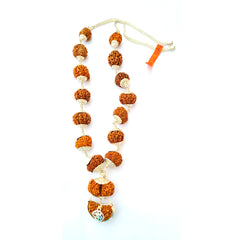 1 -14 Mukhi Rudraksha Siddha Mala with silver Cap nepali