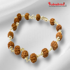 5 Mukhi Pure Silver Bracelet