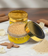 Pure Sandalwood Powder Combo (Pack of 2) – Red Sandalwood & White Sandalwood | 100% Natural Ayurvedic Face Pack for Glowing Skin & Acne Cure