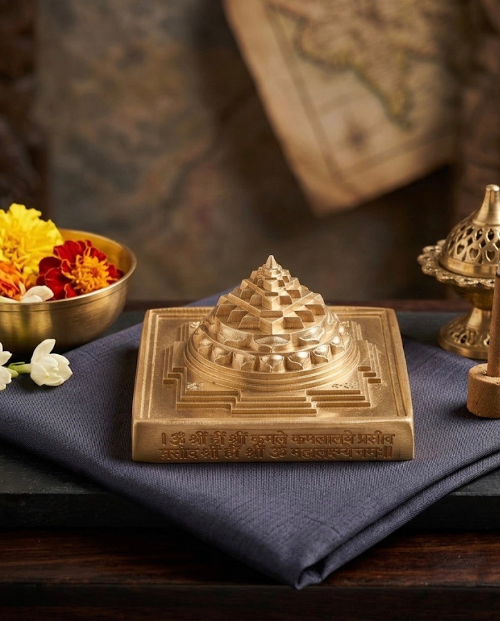 Ashtadhatu Meru Shri Yantra