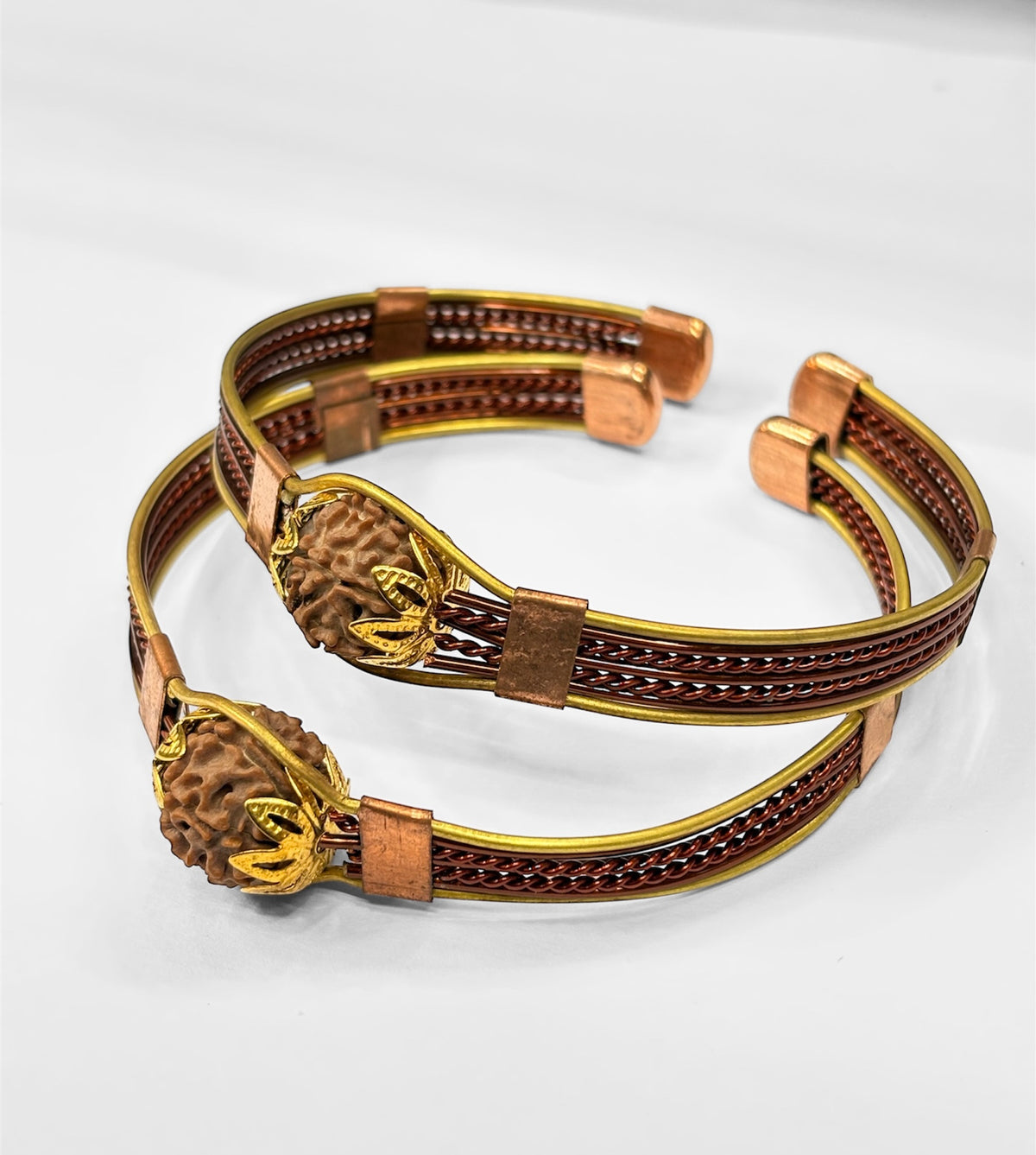 7 Mukhi rudraksha bracelet with copper wire