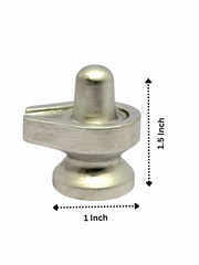 RUDRADIVINE Mercury Shivling (Parad Shivling) AAA Quality 100g | Mantra Siddha Parad Shivling for Puja, Meditation & Vastu |