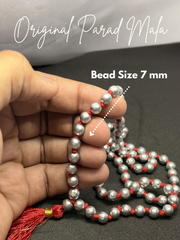 RUDRADIVINE Mercury Mala AAA Quality | Parad Beads Mala for Puja, Meditation & Spiritual Protection