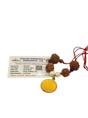 RudraDivine Natural Saraswati Rudraksha Kawach (3,4 & 6 Mukhi Rudraksh)