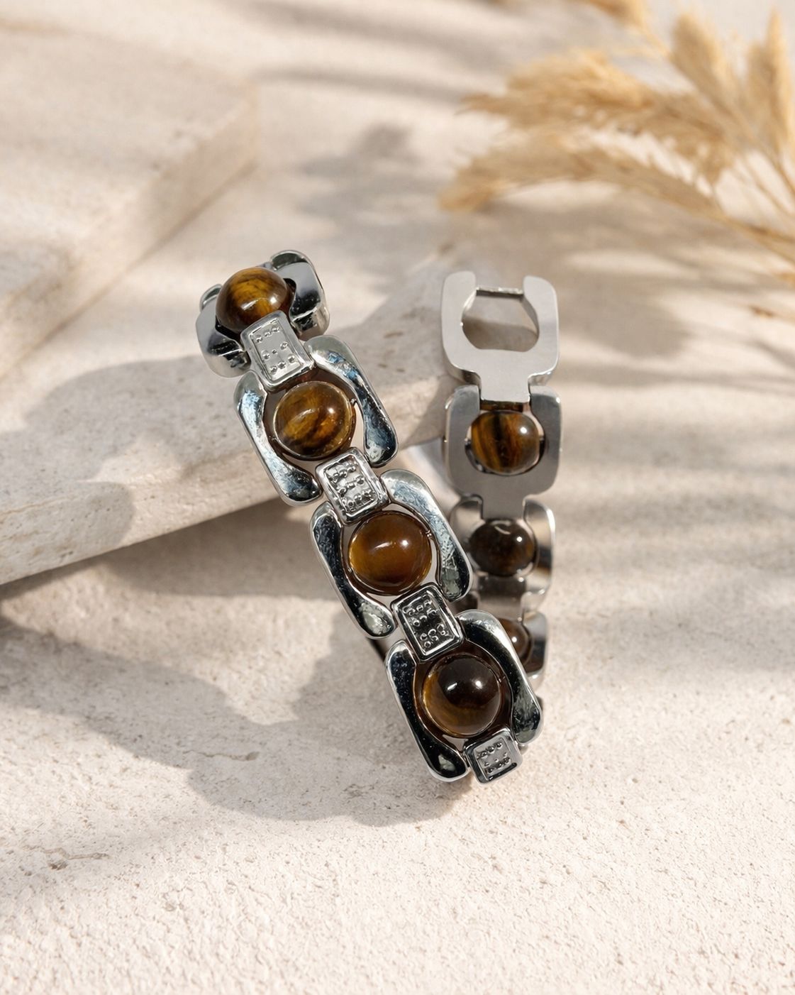 Certified 8mm Tiger Eye Bracelet – Natural Healing Crystal Bracelet for Men & Women