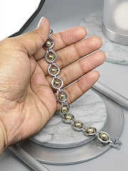 Pyrite Chain Bracelet
