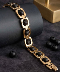 Karungali Sacred Wood Bracelet – Gold Finish