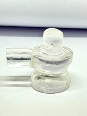 Pure Natural Sphatik Shivling with Jaladhari | 100–150 gm Crystal Shivling