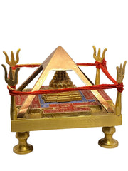 Golden Vastu Dosh Nivaran Pyramid Yantra – Energy Balancing & Positive Vastu Remedy.
