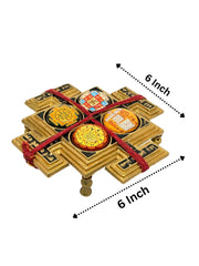 Sampurna Mahalaxmi Yantra Chowki in Brass – Sacred Wealth & Prosperity Idol for Home Temple & पूजा