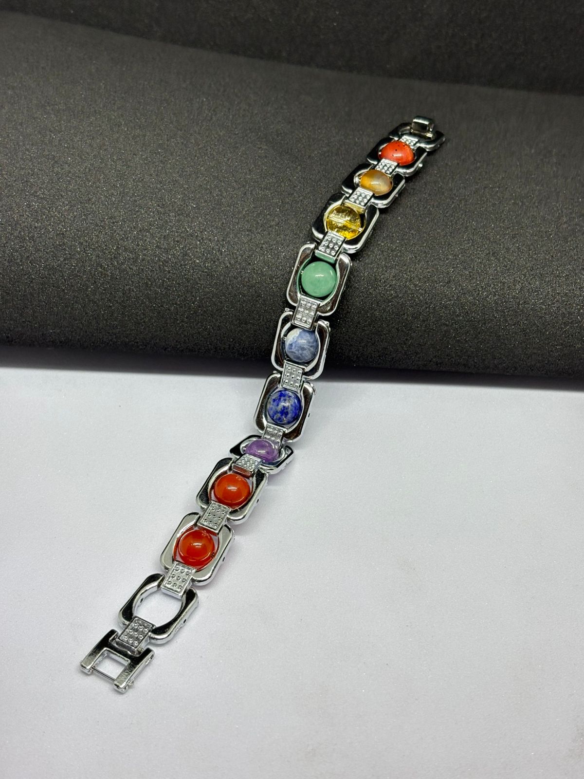 7 Chakra Crystal Bracelet for Stress Relief, Confidence, and Inner Peace