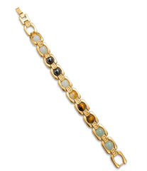 Premium Golden Multi-Stone Dhanyog Bracelet
