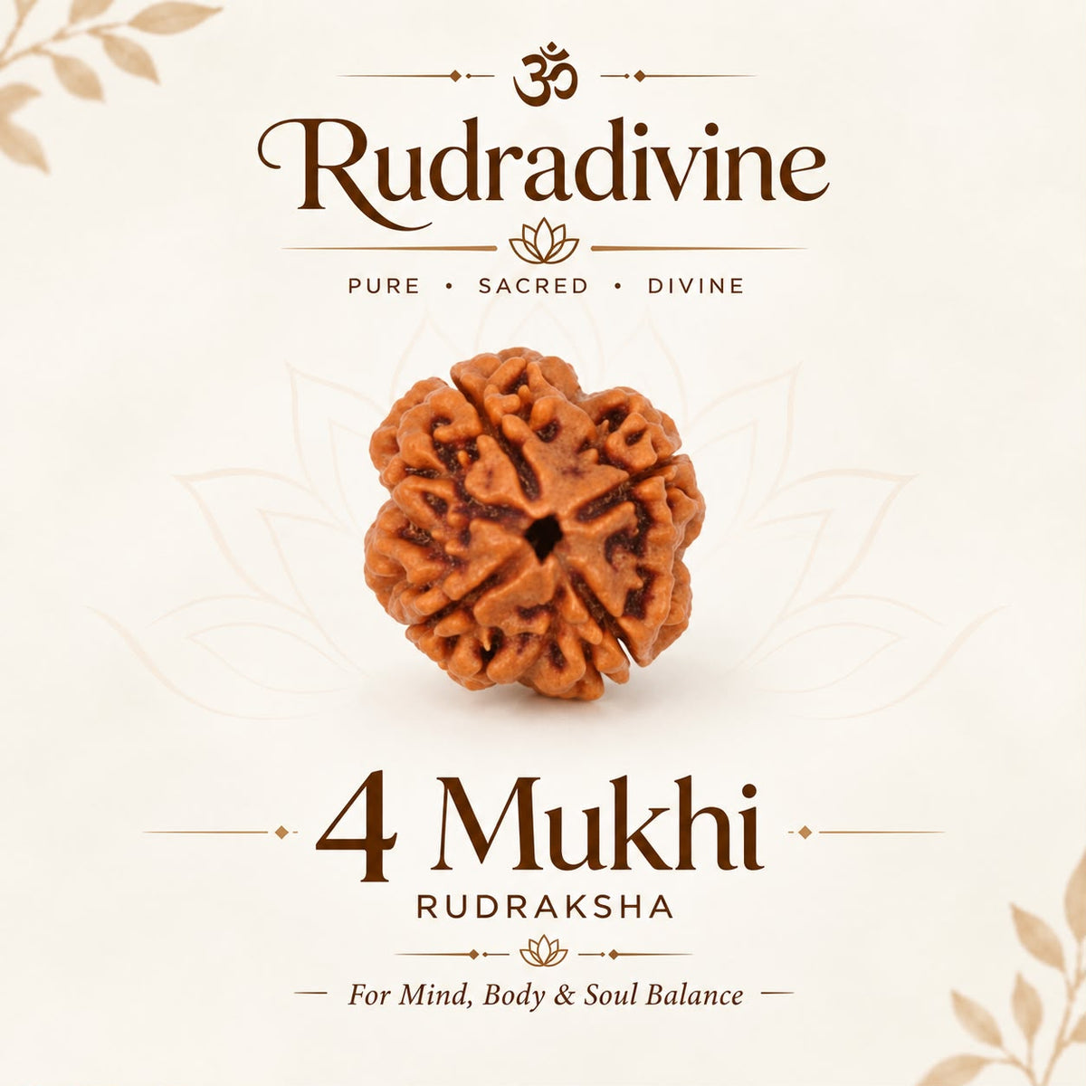 4  face / Mukhi  Nepali Rudraksha