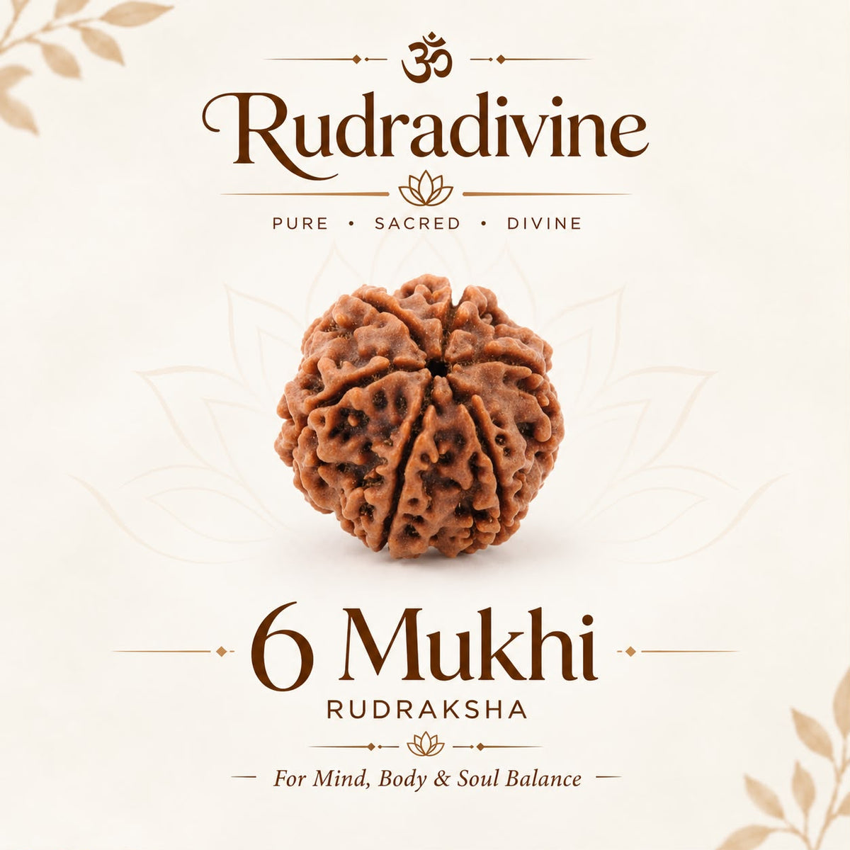 06 Mukhi / Faced Natural Nepali Rudraksha Beads