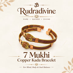 7 Mukhi rudraksha bracelet with copper wire