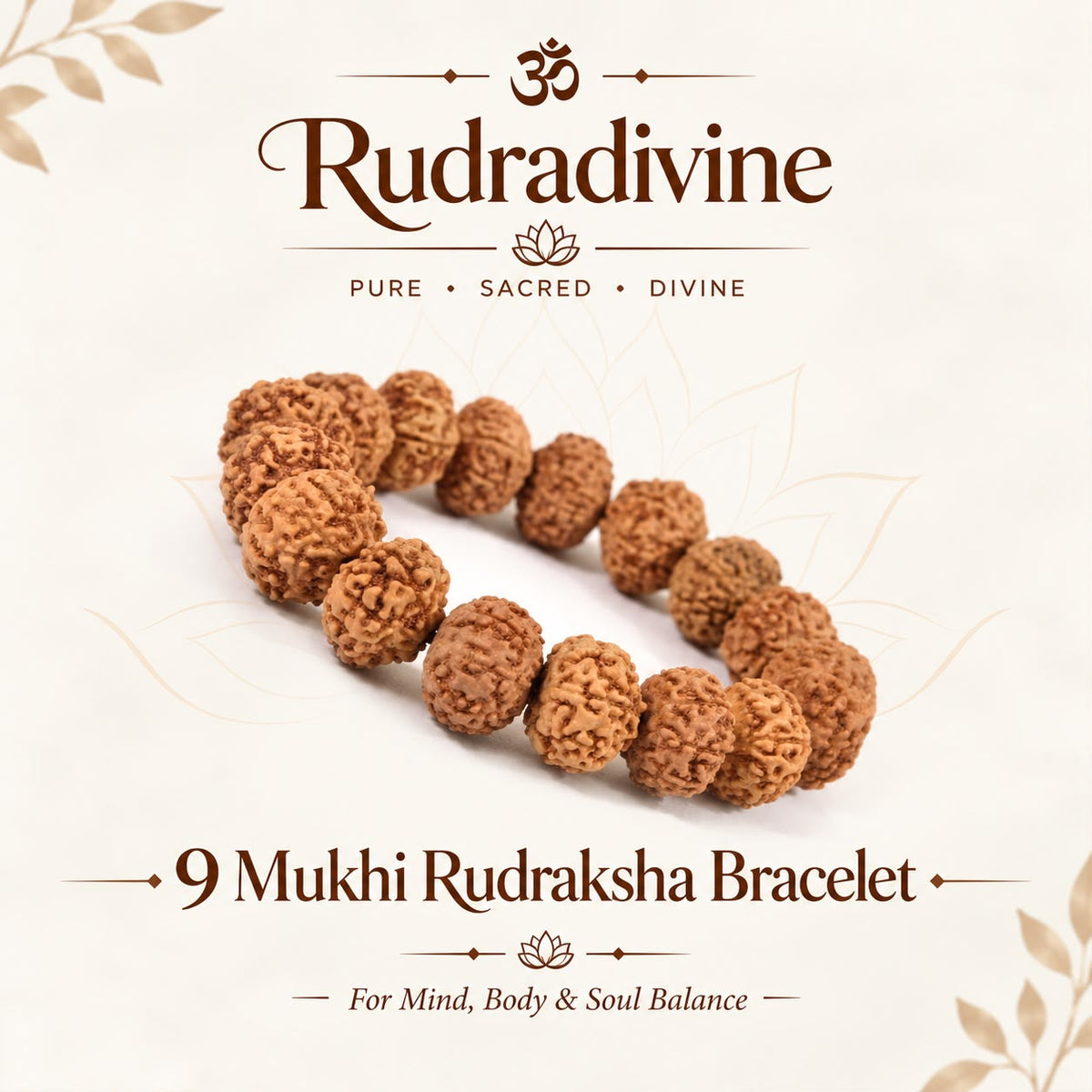 9 Mukhi Rudraksha Bracelet