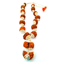 1 -14 Mukhi Rudraksha Siddha Mala with silver Cap