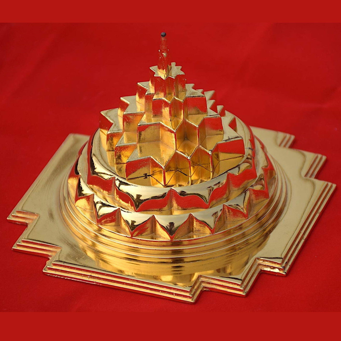 Gold Plated Maha Meru Shree Yantra