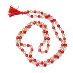 Moti Moonga Mala Red Coral Necklace