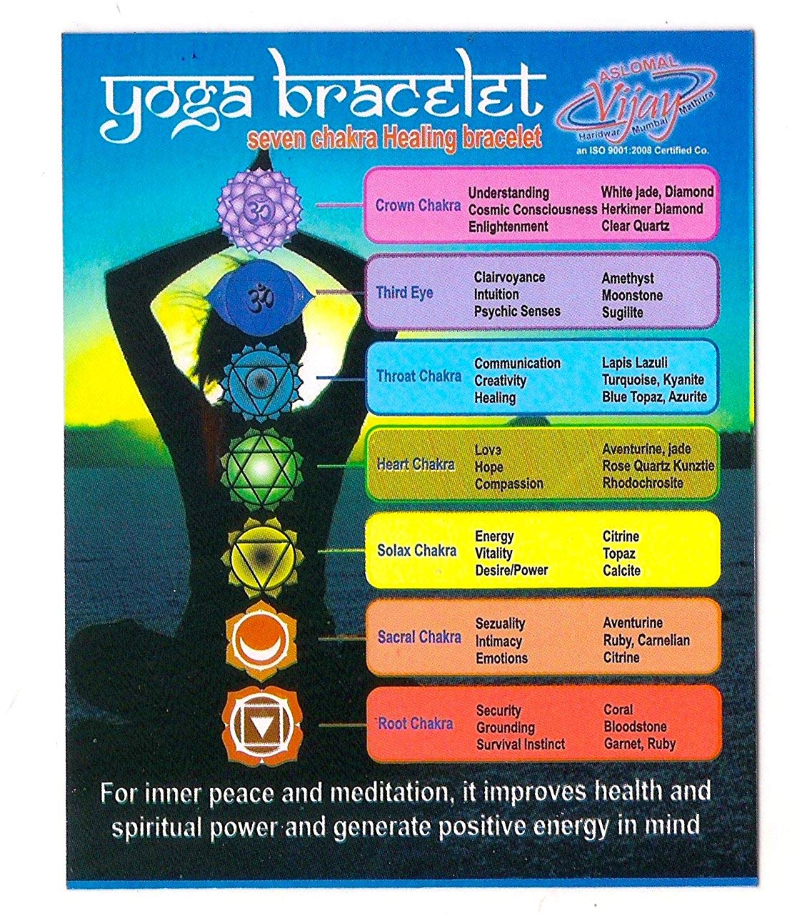 7 Chakra balancing Healing yoga Bracelet