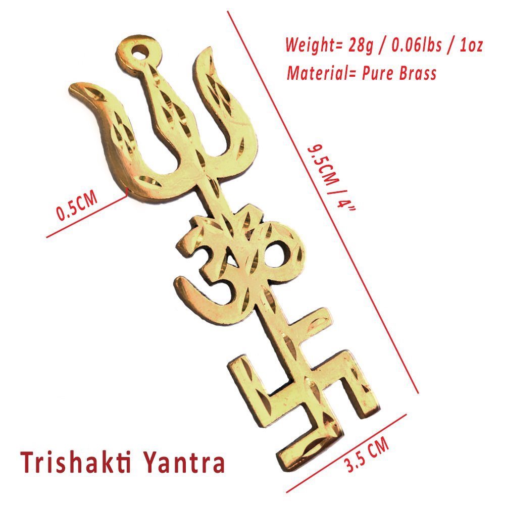 Trishul Om Swastika Yantra