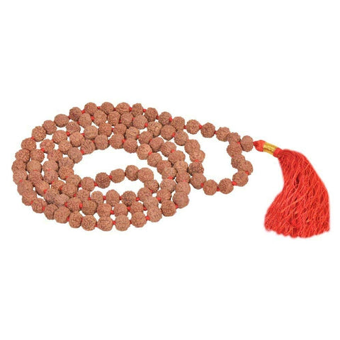 Rudraksha  semi Pathariya Mala 108 Beads