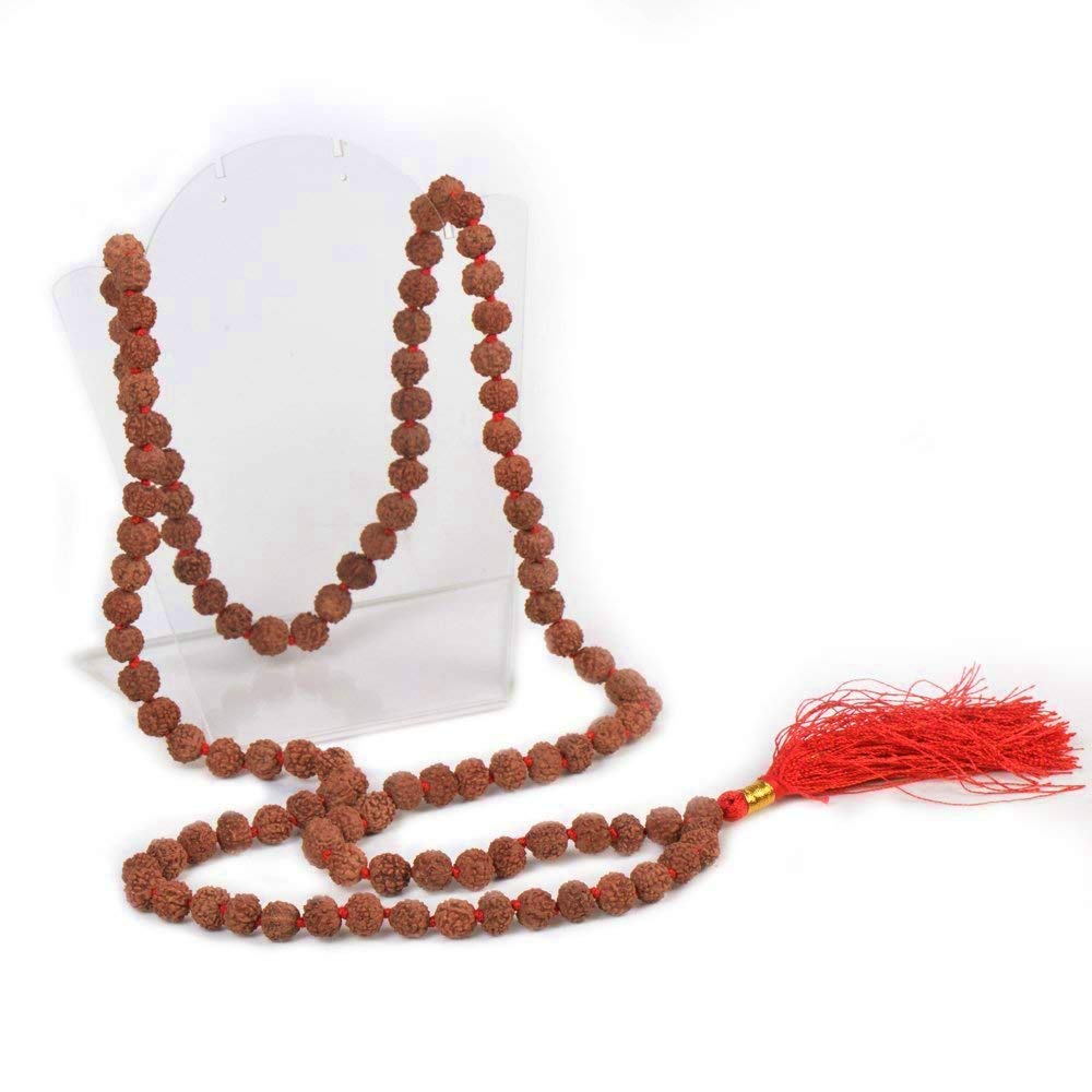 Rudraksha  semi Pathariya Mala 108 Beads