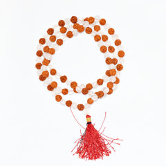 Natural Rudraksha & Sphatik Mala