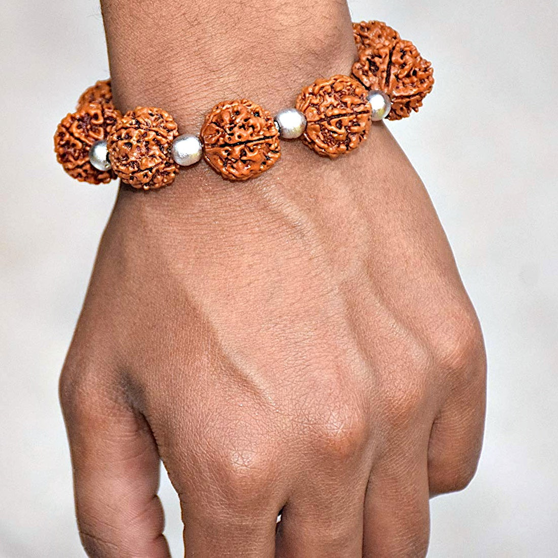 Rudraksha Bracelet, 3 Mukhi Original Rudraksh Bead, Tiger Eye & Rudraksha  Wrist Mala, Solar Plexus Chakra Jewelry, Spiritual Yoga Bracelet - Etsy
