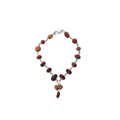 1 -14 Mukhi Rudraksha Silver Bracelet